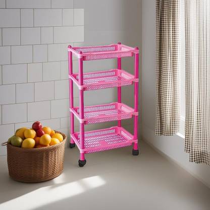 NEWON Plastic Kitchen Trolley