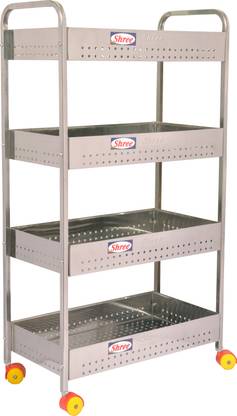 MINNCY Stainless Steel Kitchen Trolley