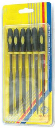 Digital Craft Jon Bhandari 6pc Needle File Set with Handle Knife Sharpening Steel