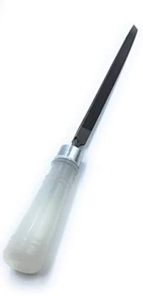 HOUF Stainless Steel 100mm/6"File for deburring,removing material from inner surfaces Knife Sharpening Steel