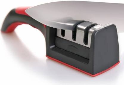 Nkje Professional Knife Sharpener Tool 3 Stages Sharpener with Handle Chef's Knives Knife Sharpening Steel