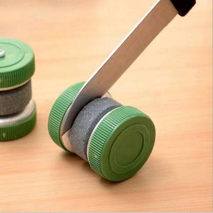 9Up Portable Mini Pocket Knife Sharpener Multifunction Round Shape (Pack Of - 3) Knife Sharpening Stone