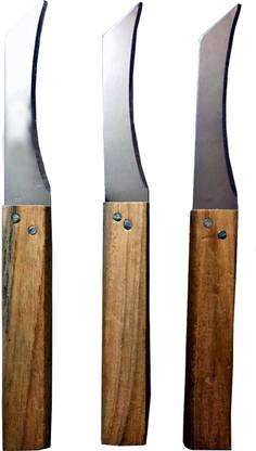 BM ENTERPRIISE wooden handle Stainless Steel Knife S Fixed Blade Knife
