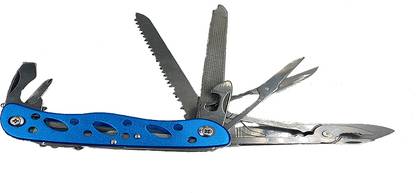 Leosportz 11 in 1 pocket Army swiss knife Stainless Steel your pocket friend Survival Knife