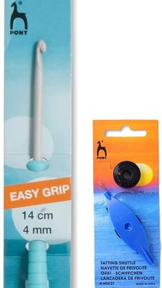 Artonezt Crochet Hook Needle 4.0mm Length 14cm +Tatting Shuttle with Bobbin Knitting Pin