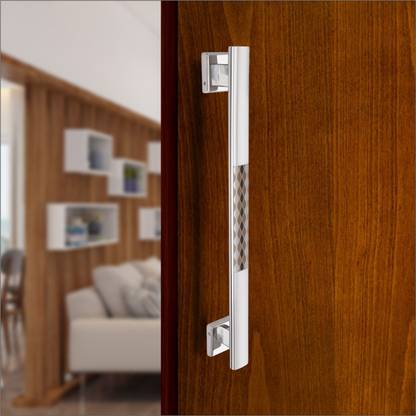 Viraj International 18" Inches Pull Handle 03 | CP Finish Stainless Steel Door Handle Stainless Steel Door Handle