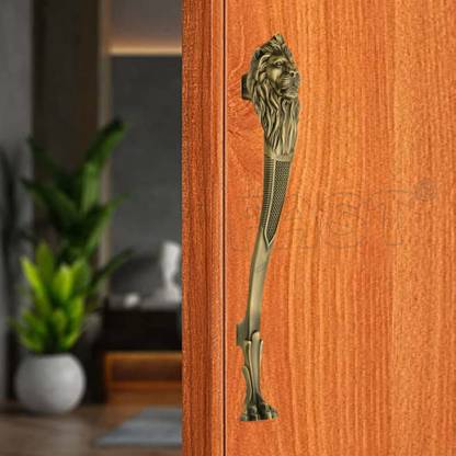 FAST Lion Brass Antique 385mm Main Door Handles ,Hall to Hall 250mm Aluminium Door Handle