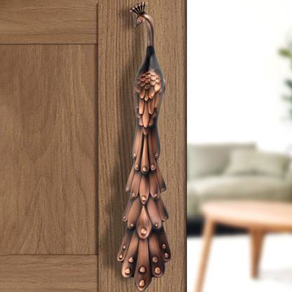 GLOXY Peacock Shape Set of 1 Main Door Handle Decorative Push & Pull (Size- 14 inch) Aluminium Door Handle
