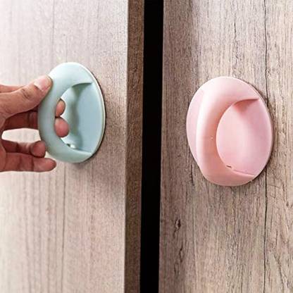 ZWINKO Self-Stick Instant Cabinet Drawer Handle Helper-Window Handle Sticker- Plastic Door Handle