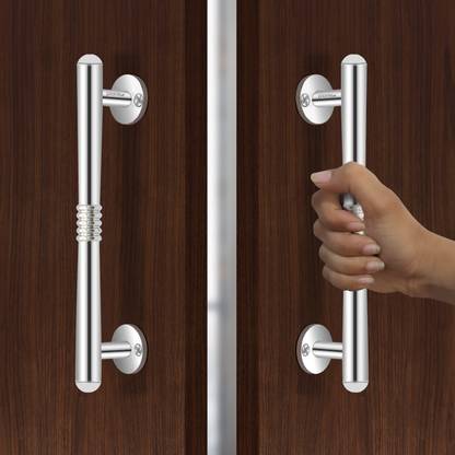 Plantex Stainless Steel Main Door Handle/Door Handle/8 Inch Pull-Push Handle - (S-142) Stainless Steel Door Handle