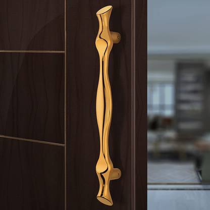 Plantex Premium 17-inch Main Door Handle and Pull-Push Handle for Wooden and Glass Door Zinc Door Handle