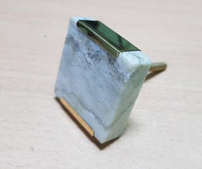 HMA Exporter Square Shape Marble Brass Cabinet/Drawer Handle