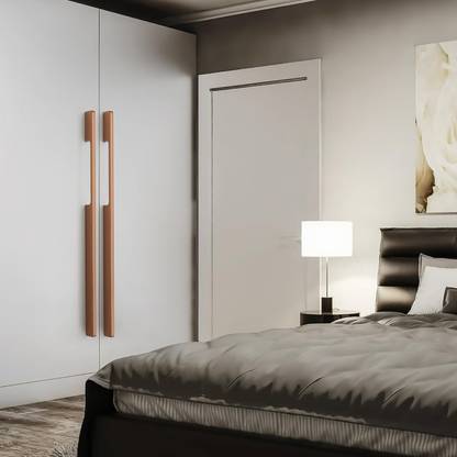 HARMONUS Cabinet/Door Handle/Drawer Handle,Rose Gold Finish (160 MM 8 inch ) Aluminium Door Handle