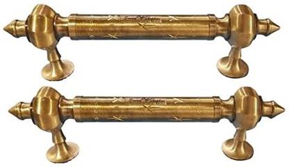 Smart Shophar Brass Wang Pipe Handle 8 inche | Long-Lasting Brass Grip for Home Interior Entry Brass Door Handle