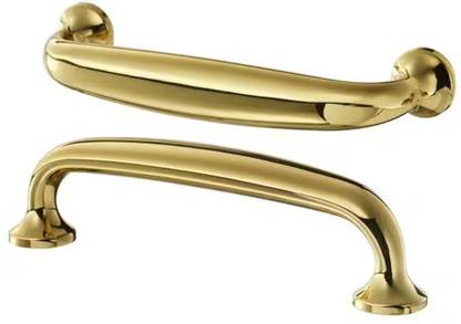 IKEA Digital Shoppy ENERYDA Handle, Brass-Colour, 112 mm (4 7/16 ") - 2 Pack Aluminium, Brass Cabinet/Drawer Handle