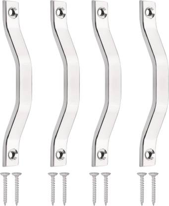 Sun Shield Stainless Steel Cabinet Handle Front Screw 202 No 4 Inch 4 Pcs Stainless Steel Cabinet/Drawer Handle
