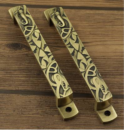 Jovial 131 Door Handle/Pull Handle/Handle Set(7 Inch, Antique Brass, Zinc Alloy, 2 Pcs) Zinc Door Handle
