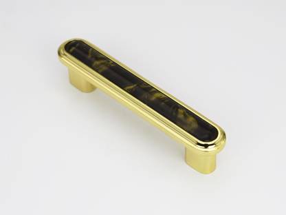 Rab Hand 309, Finish:- Gold G Black, Size:- 96mm)(Pack of 1 pcs) Zinc Cabinet/Drawer Handle