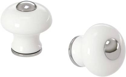 IKEA HISHULT Knob, porcelain white, 30 mm (1 3/16 ") Zinc Cabinet/Drawer Handle