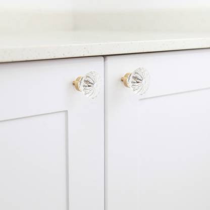 Mantara H-075-White-35-MANTARA Crystal Cabinet/Drawer Handle
