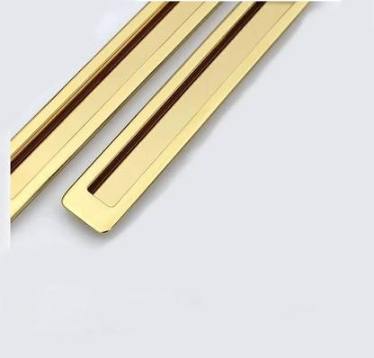 EBCO Chesh Concealed Handle Pack of 2 Stainless Steel with Screws | Golden Stainless Steel Door Handle