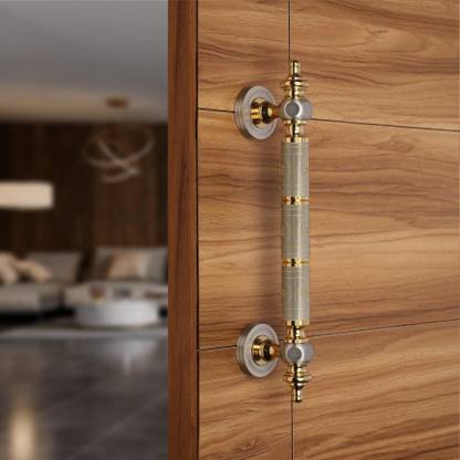 LAPO S-08 Main Door(12 inches, SS Finish) Brass Door Handle
