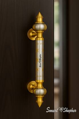 Smart Shophar Amor 8 Inch Brass Pipe Handle | Stylish Door Handle for Main Door Home Office Brass Door Handle