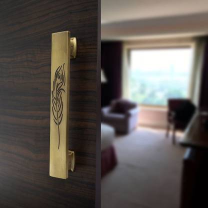 krina Brass Antic Finish Rectangular Shape Main Door Handle Brass Door Handle