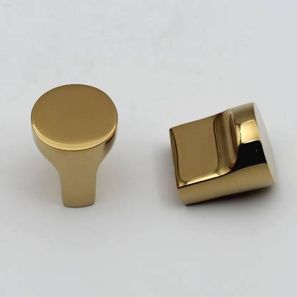 ABVIN Tiny PVD Round Golden Knobs Unique Cabinet Pulls, Beautiful Drawer Knobs Zinc Cabinet/Drawer Handle