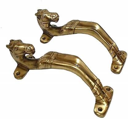 RSN Horse Design Door Handle Brass Door Handle