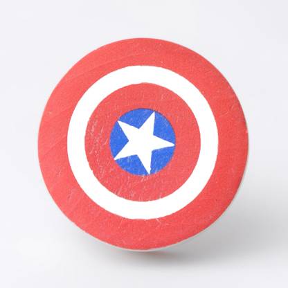 Pinch of pretty PINCH OF PRETTY CAPTAIN AMERICA KNOB Wood Cabinet/Drawer Handle