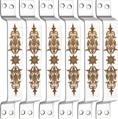 BUCKLER Cabinet Handle| Door | Window| Wardrobe|Drawer handles Laser Print Design-6 Inch Stainless Steel Cabinet/Drawer Handle
