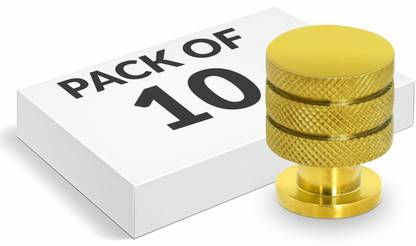 Plantex Small Drawer knobs for cupboard/handle knob for Kitchen door(Gold) Stainless Steel Cabinet/Drawer Handle