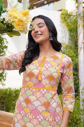 BKApparels Women Embroidered Straight Kurta
