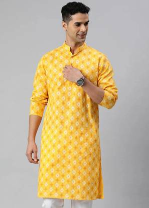DARKCHILL Men Printed A-line Kurta