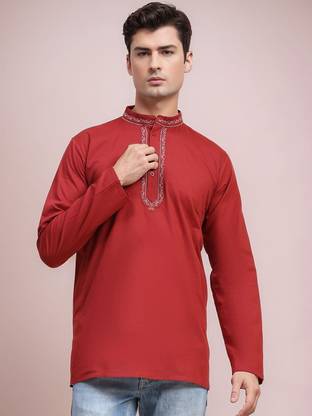 Moda Rapido Men Solid Straight Kurta