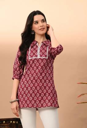 Anmi Printed Women Straight Kurta