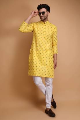 Colorbenz Men Printed Straight Kurta