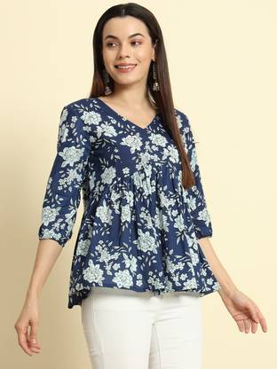 Sa Rasa Women Printed Flared Kurta