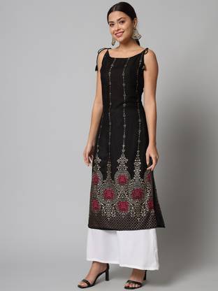 HARSUKHI Women Printed Straight Kurta