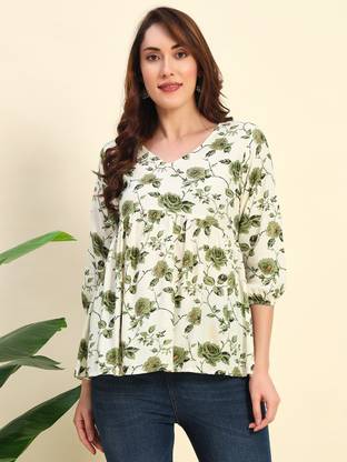 Sa Rasa Women Printed Flared Kurta