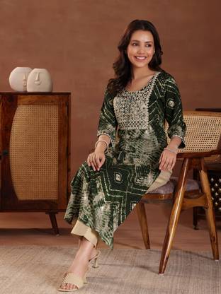 LIBAS Women Printed Straight Kurta