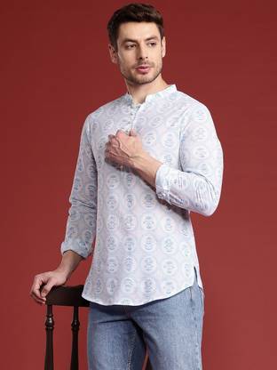 ANOUK Men Printed Straight Kurta