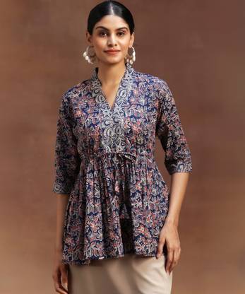 MAAJISA Women Self Design Flared Kurta