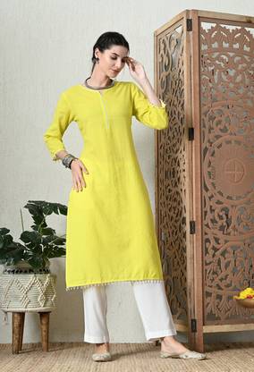 Anmi Striped Women A-line Kurta