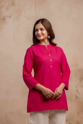 Anmi Solid Women Straight Kurta
