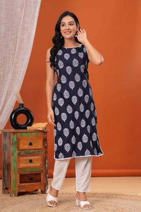 ANRP Women Block Print A-line Kurta