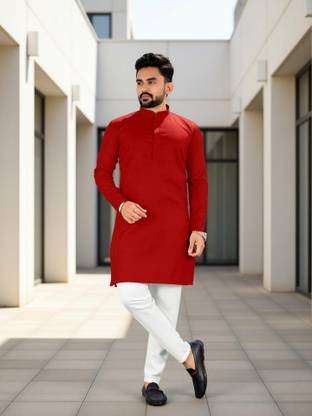 LYPLO Men Kurta and Pyjama Set