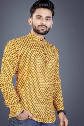 SPOQUE Men Printed Straight Kurta