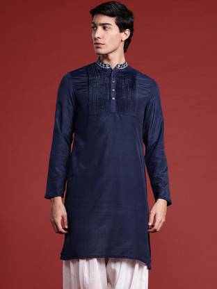 ANOUK Men Solid Straight Kurta
